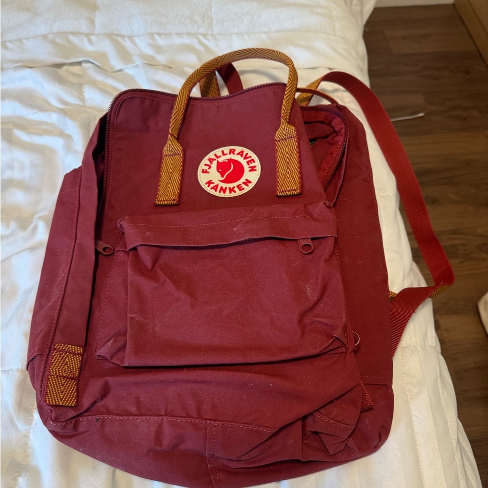 Fjallraven Medium Red Backpack